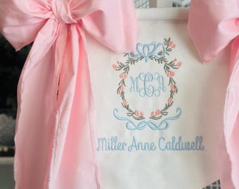 Blommig vapensköld för sjukhus/spjälsäng