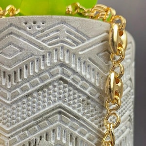 14K gold filled anker Mariner schakelarmband - elegante damessieraden