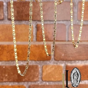 14Kゴールドフィルド ヴァレンティノ リンクチェーンネックレス - ユニセックス