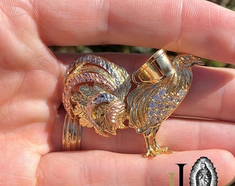 14K Massiv Gelbgold Winzig Anhänger Diamant ... - DE