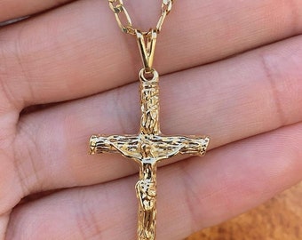 14K Yellow Gold Filled San Judas Necklace • Figaro Link 14K Yellow Gold Filled San Judas Necklace • Figaro Link