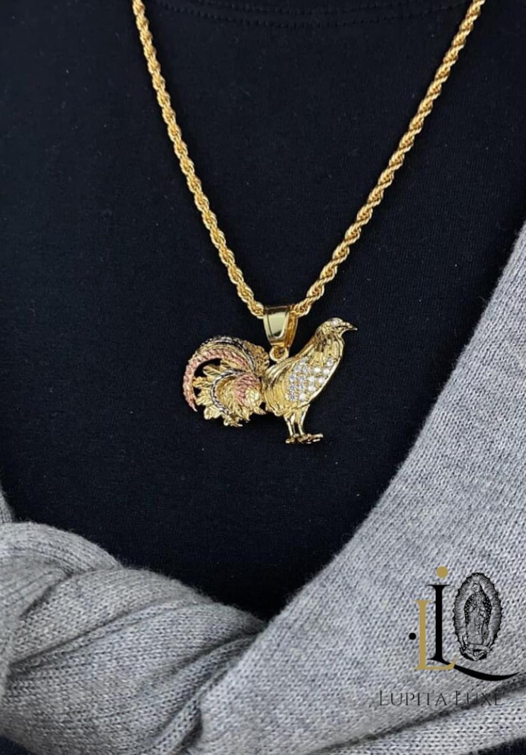 Rooster King & Co. 　 Necklace Rooster King & Co. Carved Leather feather Necklace ウエスコ