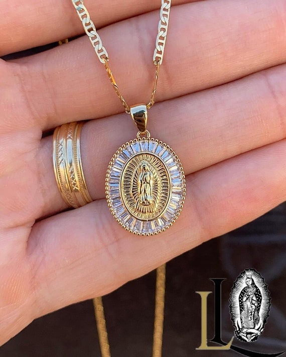 Virgin Mary Guadalupe Chain • Virgen De Guadalupe Necklace
