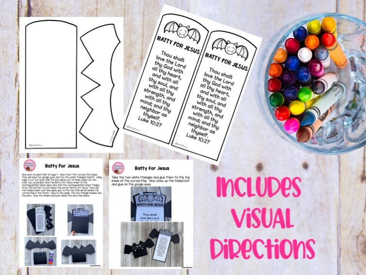Fall Bat Bible Craft: Fun Learning Activity (PDF Pattern) - Etsy