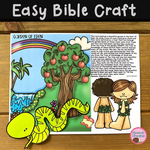 Adam and Eve Bible Craft for Kids