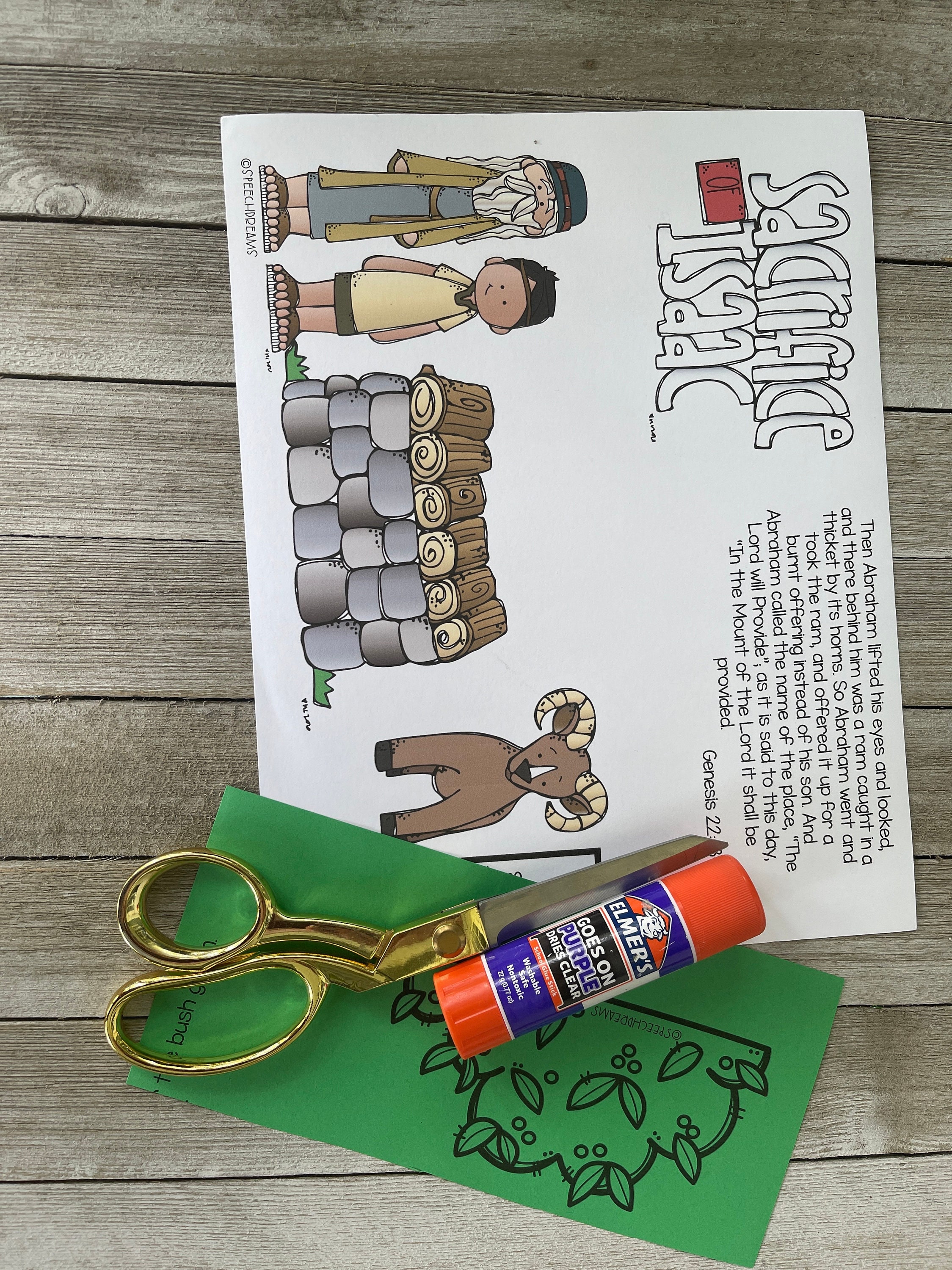 Abraham and Isaac Bible Craft for Kids - Etsy
