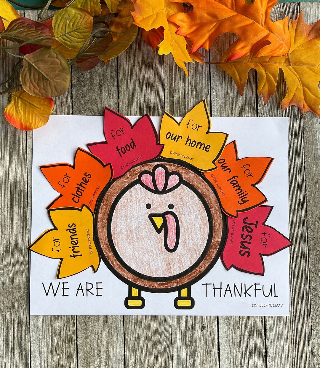 Thanksgiving Bible Craft for Kids: Thankful Turkey - Etsy