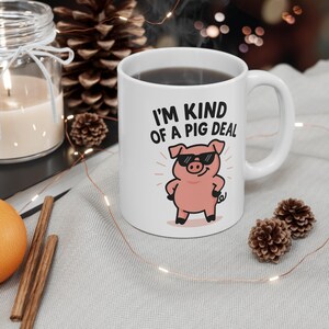 Soy un cerdo - Diseño de taza con un divertido dibujo de un cerdo
