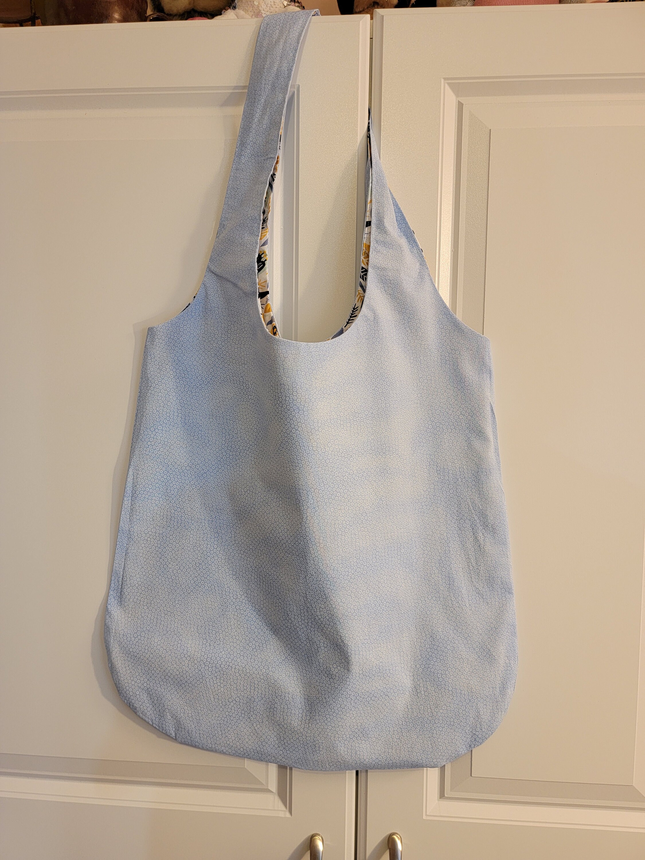 Blue Drama Tote Bags