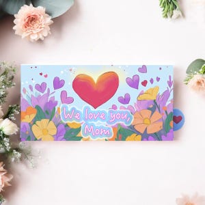 Card with Surprise for Dear Mom on Any Occasion, Foldable Greeting Card with Hidden Message, Personalized Gift for Mom’s Special Moments