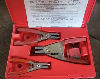 Blue-Point (by Snap-on) PRCS3 convertible internal/external snap ring pliers kit