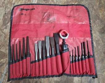 bf060  SNAP-ON TOOLS Tapered / Pin Punch and Chisel Set PPC210BK