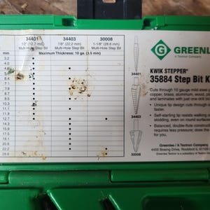 Greenlee 35884 getrapte boor afbeelding 3