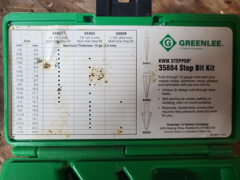 Greenlee 35884 getrapte boor afbeelding 3