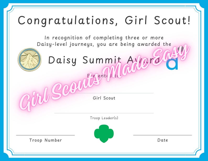 Summit Award Certificate Bundle – All Levels - Etsy