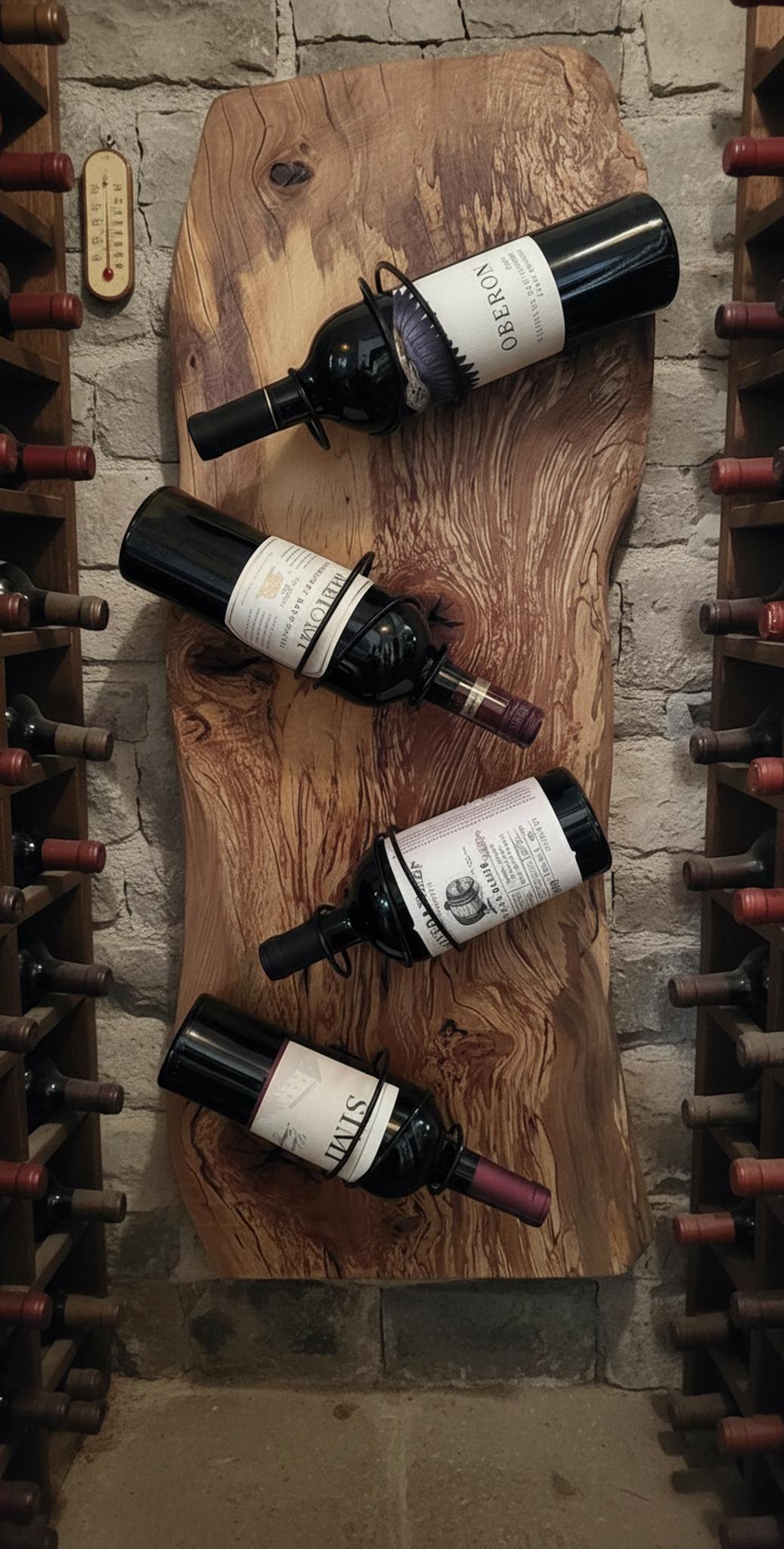 Whimsical CUSTOM Wine Rack (vertical or Horizontal) - Live Edge ...