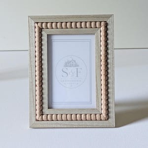 boho picture frame for wedding table beaded frame for photo