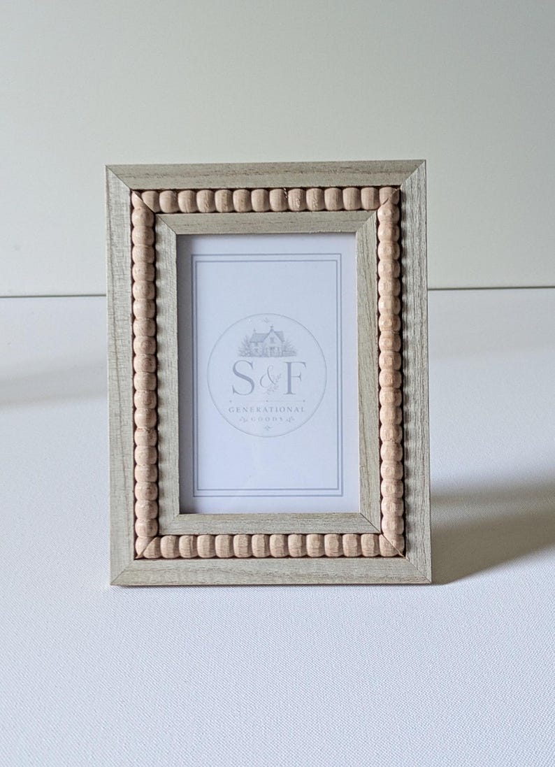 boho picture frame for wedding table beaded frame for photo
