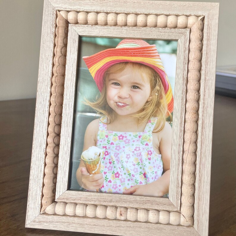 4x6 beaded wood frame unique photo frame
