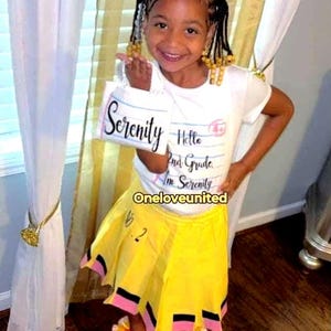 1st Day Back Pencil Skirt Set