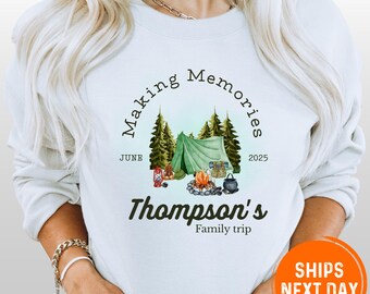 Matching Family Adventure Sweatshirts: Custom Vacation Hoodies