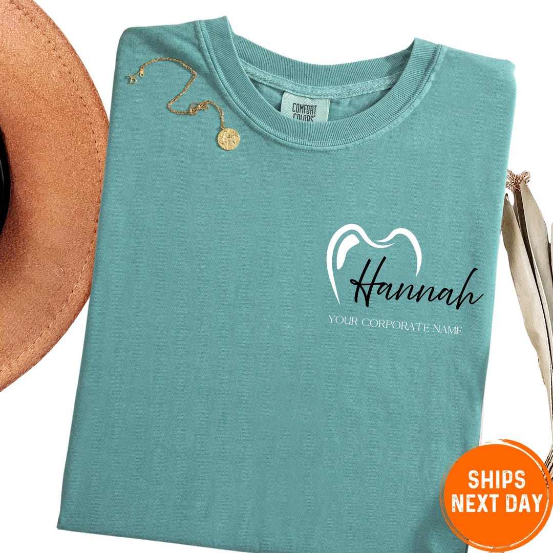 Custom Dental Office Comfort Colors Shirt, Personalized Dentist Gift - Etsy