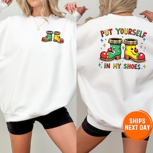Clown Shoes Sweatshirt, Clown Costume Hoodie, Decora Kei Shoes Sweatshirt