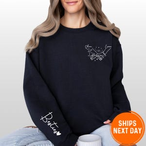 Custom Besties Sweatshirt, Best Friends Gift Ideas, Custom Sweatshirt, Best Friend Sweatshirt, Personalized Gift For Best Friend