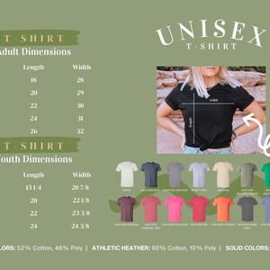 a women's t - shirt size guide with a picture of a woman '