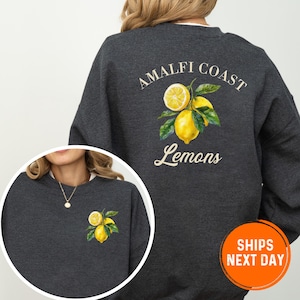 Amalfi Coast Sweatshirt, Limoncello Sweatshirt, Tomato Girl, Summer Citrus Hoodies, La Dolce Vita Sweatshirt, Italian Market Hoodies