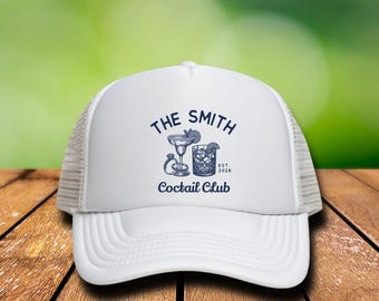 Custom Bachelorette & Wedding Trucker Hat, Personalized Wedding Guest Favors
