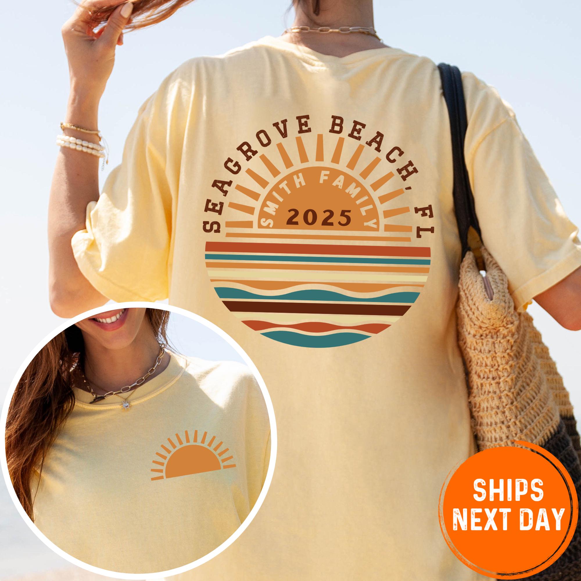 Custom Sunset Comfort Colors T-shirt: Family Vacation Tees - Etsy