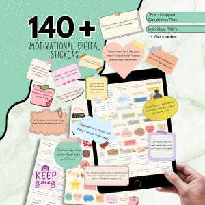 160+ motiverande digitala klistermärken, inspirerande digitala klistermärken, motiverande citatklistermärken, planeringsklistermärken, bekräftelseklistermärken