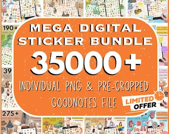 35.000 + Goodnotes Digitale Aufkleber, Alltag Digitale Aufkleber, Goodnotes Aufkleber, Digitale Planer Aufkleber, Biologie Aufkleber, Png Aufkleber