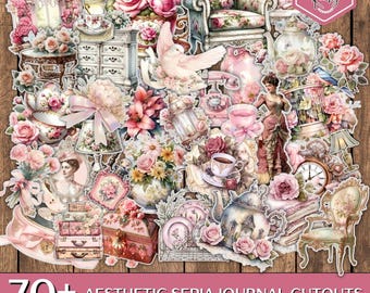 85 以上のシャビーシックなファジーカット、ジャンクジャーナル用品