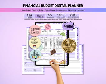 Budget Planner, Financial Planner, Digital Planner, Paycheck Budget Planner, Finance Tracker,  Goodnotes  ipad Planner, Finance Planner