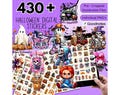 430 + Halloween Digital Stickers Pack, Goodnotes Stickers, Spooky Season Stickers, Halloween Stickers, Ghost Stickers, Pumpkin Stickers PNG
