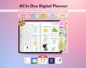All-in-One Digital Planner 2026 2027 2028, Hyperlink Digital Planner, Daily Weekly Monthly Journal, Goodnotes Planner, Apple Google Calendar