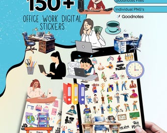 180+ Arbeit Digitale Aufkleber, Office Work Digitale Planer Aufkleber, Office Goodnotes Aufkleber, Arbeit Planner Aufkleber, Alltag Aufkleber