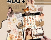 435+ Boho Digital Stickers Pack, Aesthetic Digital Stickers, Digital Planner Stickers, Girl Digital Stickers,  Boho Planner Widgets/Elements