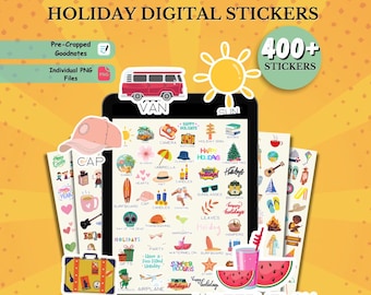 400 + Holiday Digital Stickers, Goodnotes Stickers, Seasonal Digital Stickers, All year Holiday Stickers, Planner Stickers, Icon Stickers