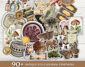 90+ Antique Style Journal Ephemera, Scrapbook Supplies, Printable Fussy Cuts, Junk Journal, Vintage Junk Journal Ephemera, Fussy Cut Bundle