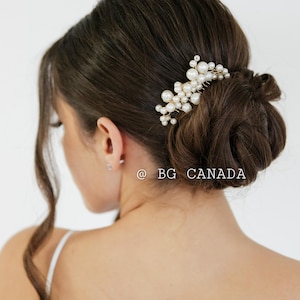 Pearl hair accessories bridal pearl comb wedding hair accessories pearl hair pins set