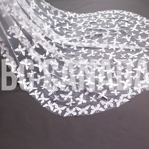 300cm Long Flower Bridal Veil Lace Wedding Veils For Evening Dinner Party Dress Women Gift Hair Accessories Brides Jewelry