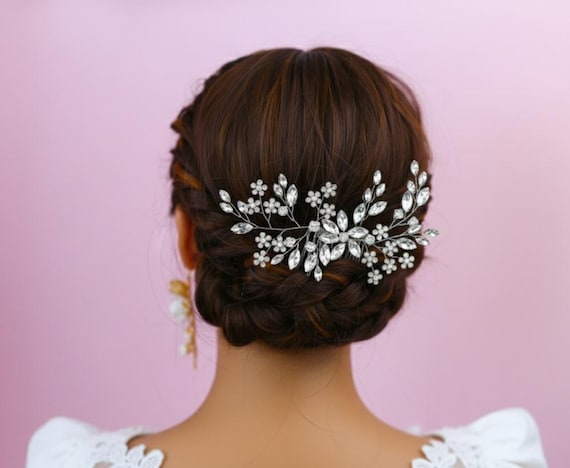 Swarovski Crystal Bridal Hair Comb Swarovski Crystal Bridal Wedding Hair Comb 589 – Crystal  main image 2