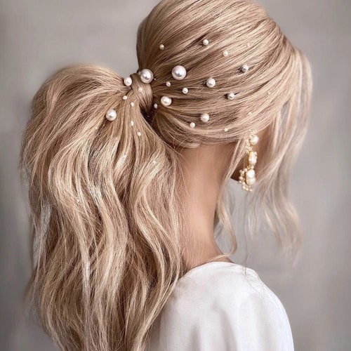 Pearl Hair Pins Mix Size Bridal Wedding Hair Accessories  display picture 1