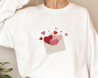 Love Letter Envelope Embroidery Design, Valentine's Day Machine Embroidery Pattern, Heart Stitch Pes, Valentine Design File