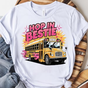 Kampf Bus Hop In Bestie PNG | Trendiges PNG | Beliebte PNG | Psychische Gesundheit Png | Lustige Angst Png | Viral Girly Png | Niedliches Aufkleber Design |