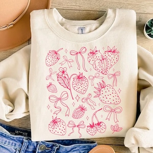 Boho Strawberry Coquette Bow PNG, Strawberry Festival Png, Summer Strawberry Png, Strawberries Png, Trendy Summer Vibes Png, Summer Png