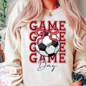 Soccer Game Day Png, Soccer Mom Png, Retro Soccer Png, Soccer Coquette Bow Png, Soccer Mama Png, Game Day Sublimation Design, Sports Mom Png